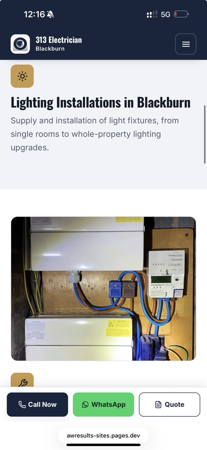 313 Electrician electrical project